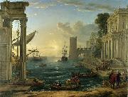 Claude Lorrain The Embarkation of the Queen of Sheba painting